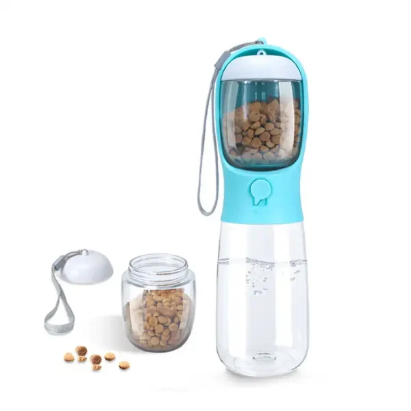 C2001二合一新设计300ml 550ml宠物水杯，带食物容器
