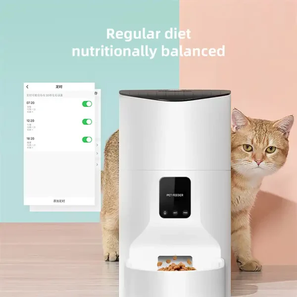 DU7L DU9L 7L 9L大容量狗粮分配器动物大猫粮分配器自动宠物喂食器 - 图片 4