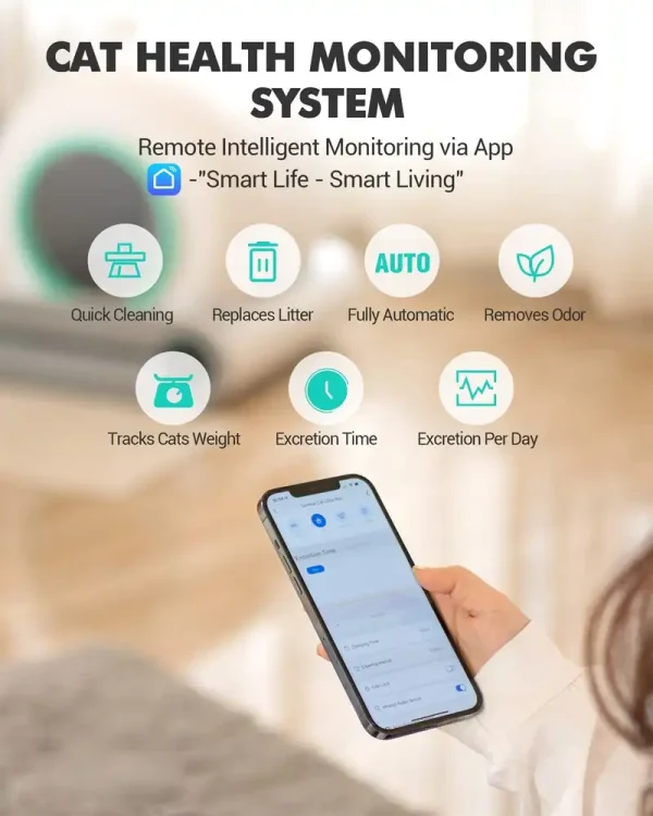 CA230 app wifi触摸自动猫砂盆 - 图片 4