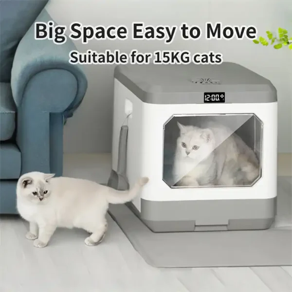 等离子除臭半自动猫砂盆 - 图片 2