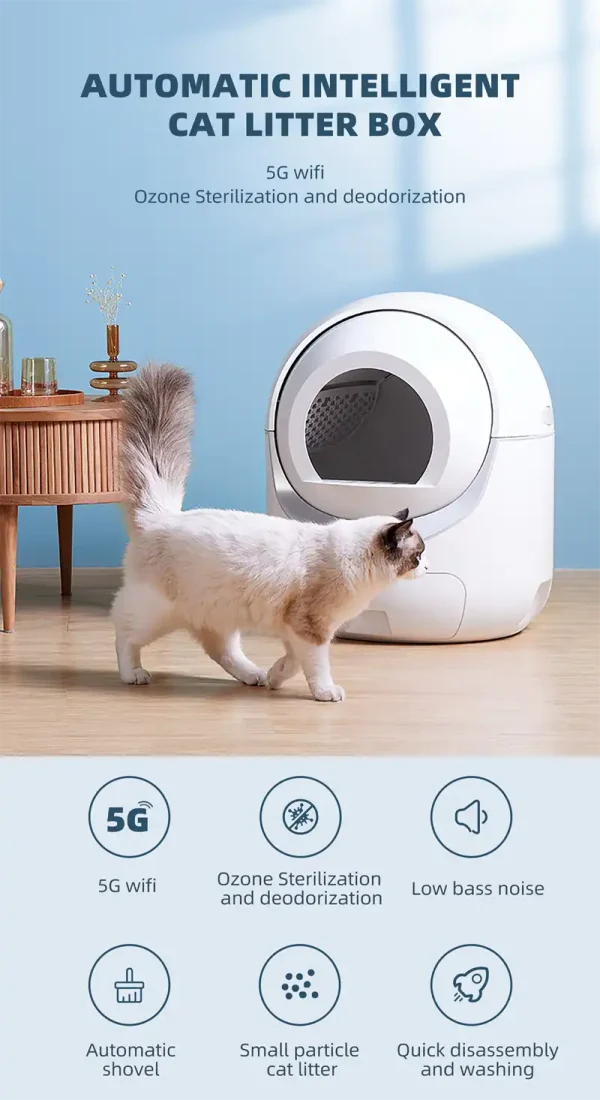 臭氧5G wifi智能猫砂盆 - 图片 6